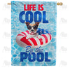 America Forever Cool Pool Life House Flag