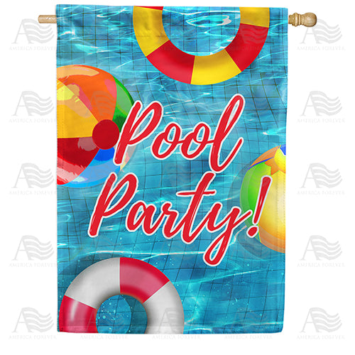 America Forever Everyone In The Pool! House Flag