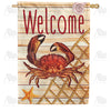 America Forever Summer Seafood Welcome House Flag