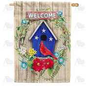 America Forever American Avian Wreath House Flag