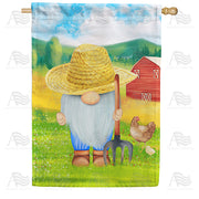 America Forever Old MacDonald Gnome House Flag