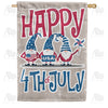 America Forever Independence Day Gnomes House Flag