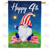 America Forever Sparkling Gnome House Flag