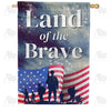 America Forever Land Of The Brave House Flag