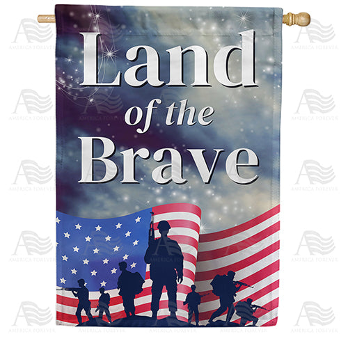 America Forever Land Of The Brave House Flag