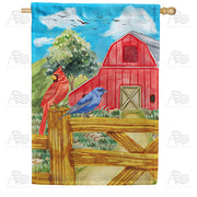 America Forever Farm Songbirds House Flag