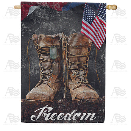 America Forever Freedom Combat Boots House Flag