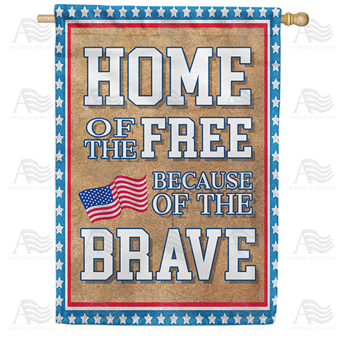 America Forever Freedom Sign House Flag
