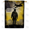 America Forever Lonely Soldier House Flag