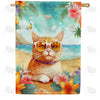 America Forever Fiji Feline House Flag