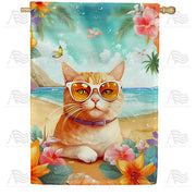 America Forever Fiji Feline House Flag