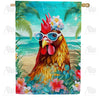 America Forever Carribean Chicken House Flag