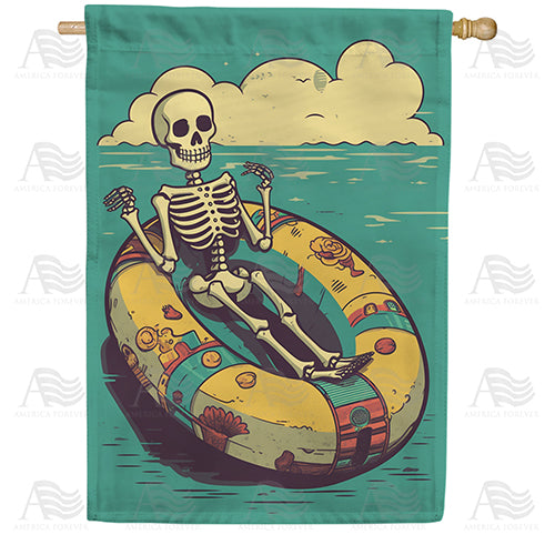 America Forever Bone Voyage House Flag