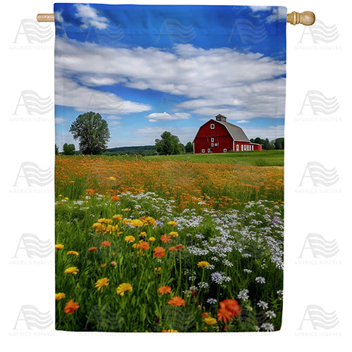 America Forever Breathe In That Country Air House Flag