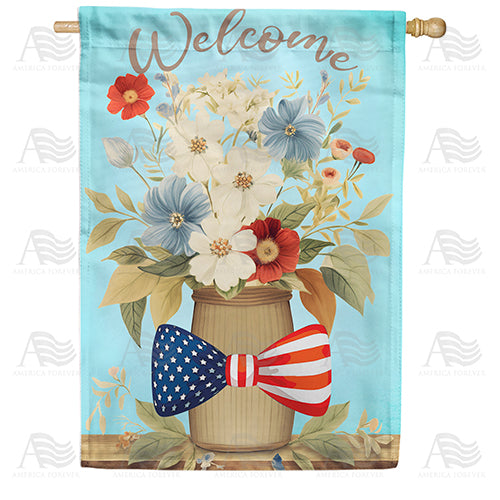 America Forever American Bouquet House Flag