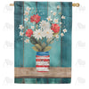 America Forever Red & White Bouquet By Blue Barn House Flag