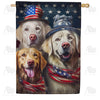 America Forever All American Dogs House Flag
