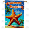 America Forever Humorous Starfish House Flag