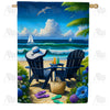 America Forever Seaside Summer Bliss House Flag