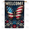 America Forever Star-Spangled Butterfly House Flag