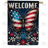 America Forever Star-Spangled Butterfly House Flag