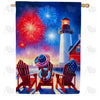 America Forever Seaside Fireworks Serenity House Flag