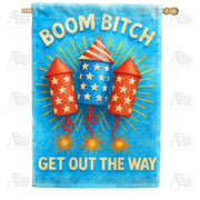 America Forever Boom Bitch House Flag
