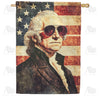 Cool George Washington Double Sided House Flag
