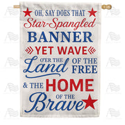 America Forever Star-Spangled Banner House Flag