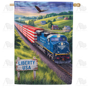 America Forever Liberty USA Train House Flag