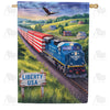 America Forever Liberty USA Train House Flag