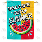 America Forever Take a Bite Summer Watermelon House Flag
