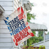 Stars and Stripes Forever Patriotic House Flag