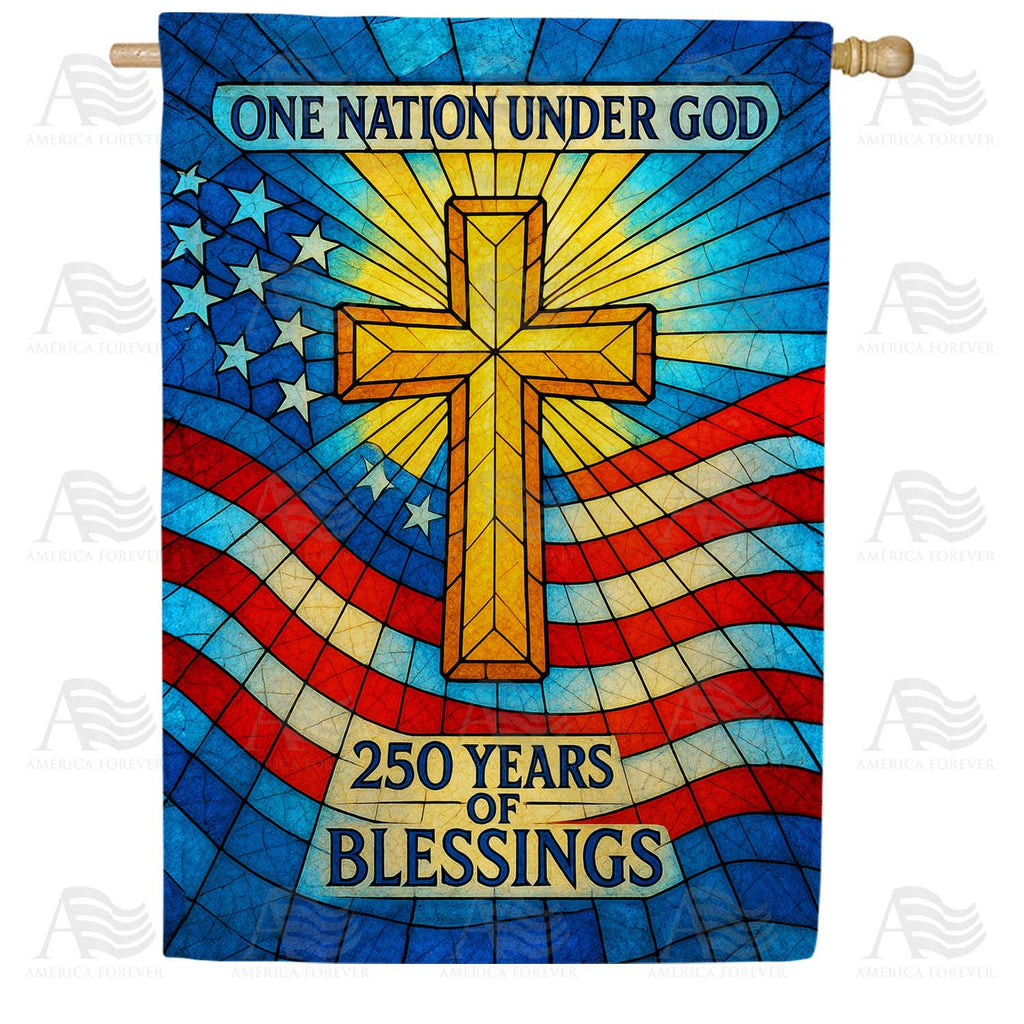 America Forever One Nation Under God House Flag