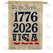 We The People 1776-2026 USA House Flag