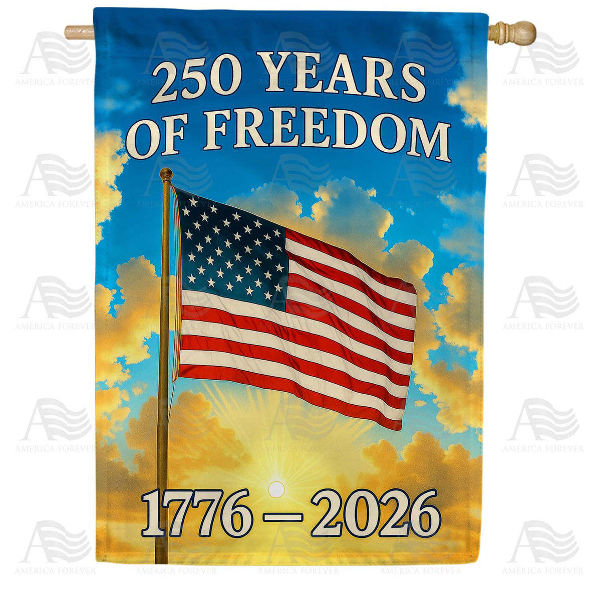 250 Years of Freedom House Flag