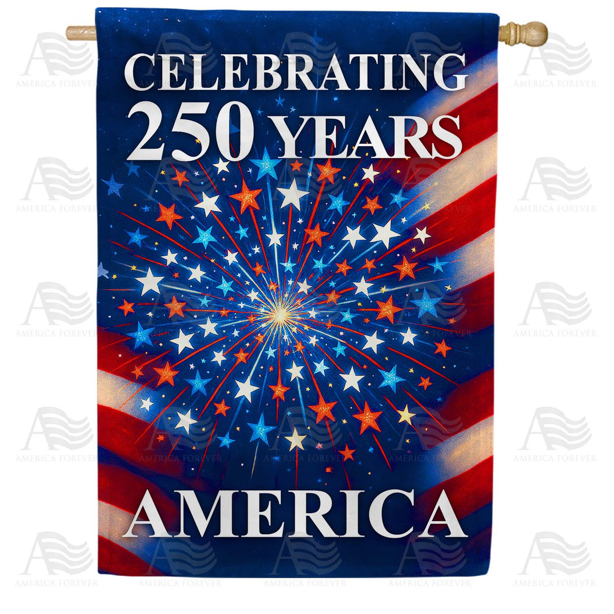 Celebrating 250 Years America House Flag
