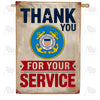 Thank You Coast Guard Service House Flag