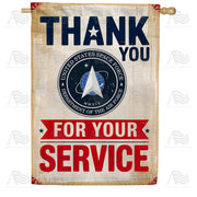 Thank You Space Force Service House Flag