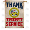Thank You Army Service House Flag
