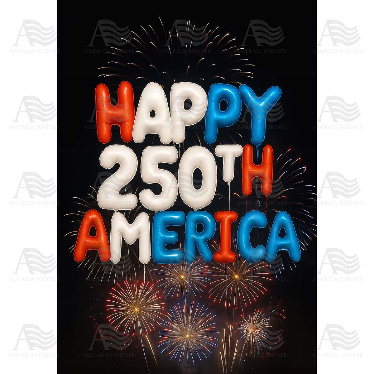 Happy 250th America House Flag