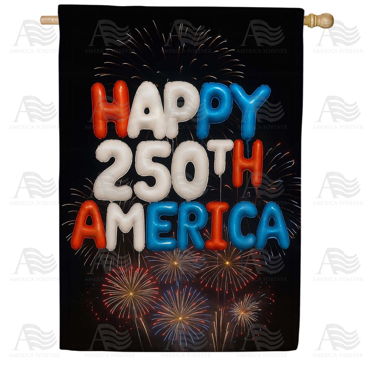 Happy 250th America House Flag