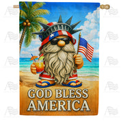 America Forever God Bless America Gnome House Flag