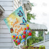 America Forever Soak Up the Sun Butterflies Flowers House Flag