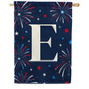 America Forever Patriotic Fireworks Monogram House Flag