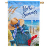 America Forever Hello Summer Beach Chair Coastal House Flag