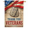 America Forever Thank You Veterans Freedom Isn't Free House Flag 