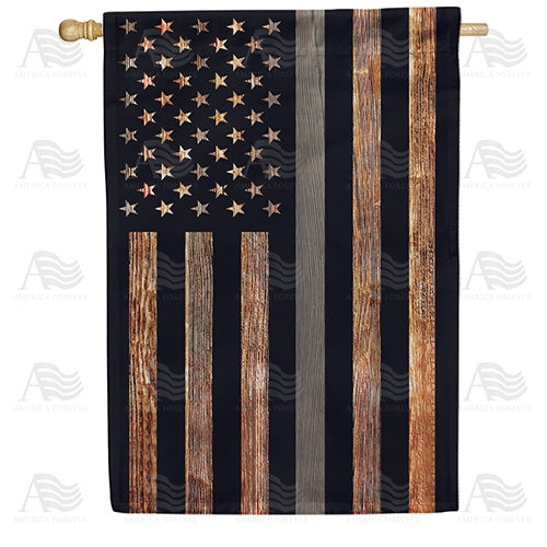 America Forever Thin Gray Line House Flag