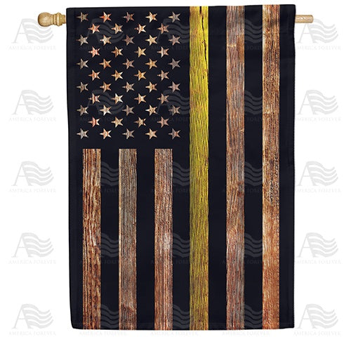 America Forever Thin Yellow Line House Flag