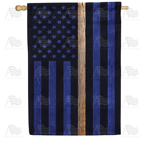 America Forever Thin White Line House Flag